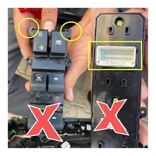 Bouton commutation vitre electrique voiture commande haute sensibilite Tucson 2018