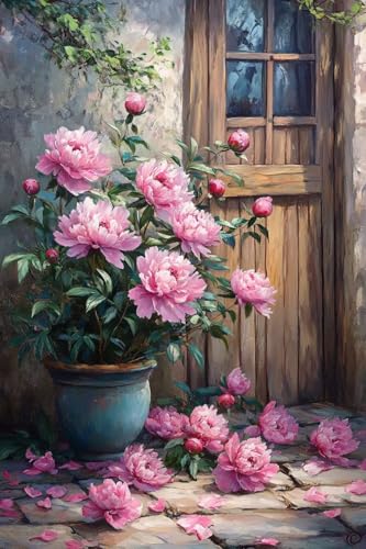 Kit 5d diamond painting adulte abstrait fleurs 70x100cm pour mosaïque DIY