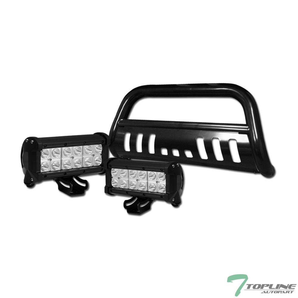 Buy Topline Autopart Black Bull Bar Brush Push Bumper Grill Grille