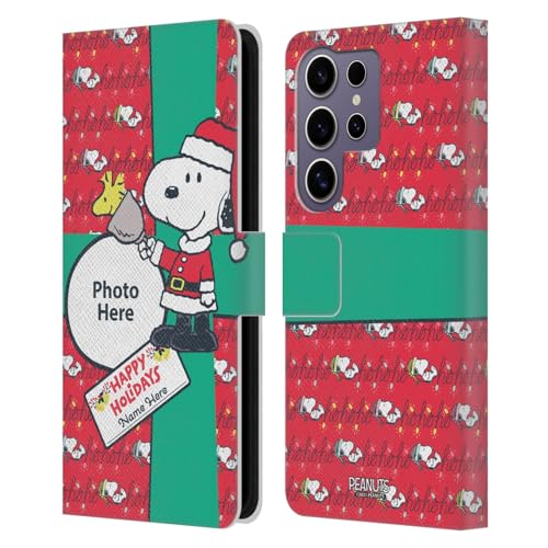 Coque Peanuts Samsung Galaxy S25 Ultra étui portefeuille en cuir personnalisé