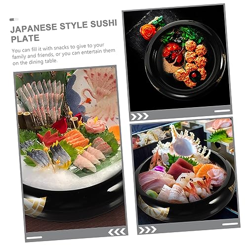 Juego de platos redondos para sushi estilo japonés miniatura 6