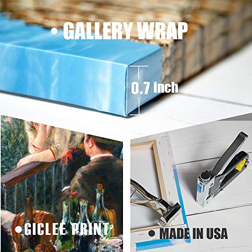 A&T Artwork Luncheon Of The Boating Party By Pierre-Auguste Renoir The World Classic Art Reproductions, Giclee Canvas Prints Wall Art For Home Decor, 30X24 Inches #TOP4