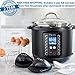 Yedi 9-in-1 Total Package Instant Programmable Pressure Cooker, 6 Quart, Deluxe Accessory kit, Recipes, Pressure Cook, Slow Cook, Rice Cooker, Yogurt Maker, Egg Cook, Sauté, Steamer, Black