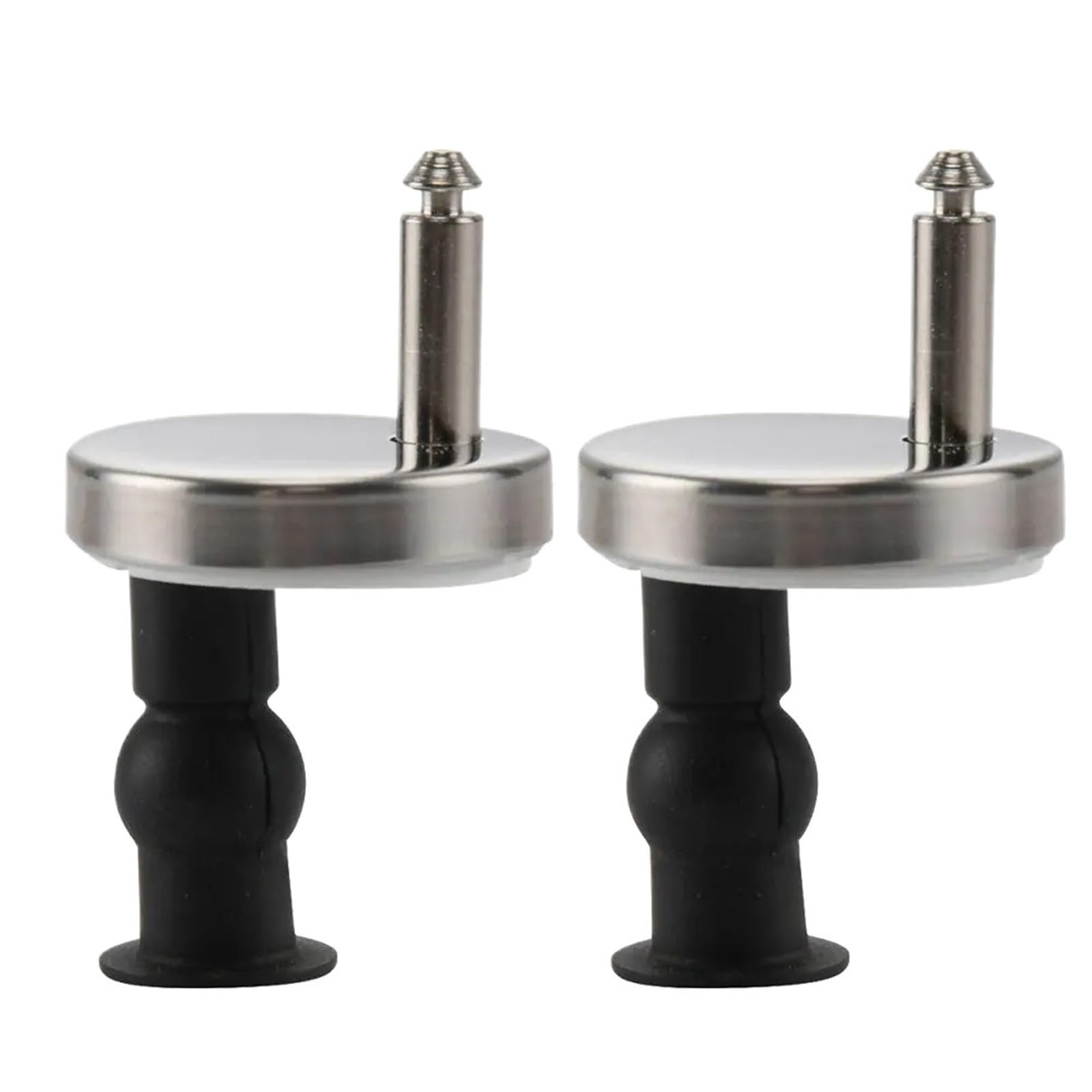 Toilet Hinges Replacement 2PCS Toilet Seat Hinges Mountings Replacement Hinge Fittings Screws for Accessories