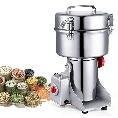 Molinillo de granos 2000G Molino Máquina de polvo Tipo columpio Eléctrico comercial para pulverizador de hierbas Especias Pimienta Café Clínica Hospital Familia Laboratorio Grado, malla 30-300