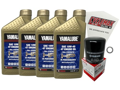 Cyclemax Full Synthetic Oil Change Kit compatible with 2000-2005 Yamaha YZF-R1
