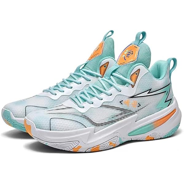 Męskie siatkowe buty do koszykówki to oddychające, antypoślizgowe, odporne na zużycie, amortyzujące sportowe co dzień Buty spacerowe(Moon,39 EU)