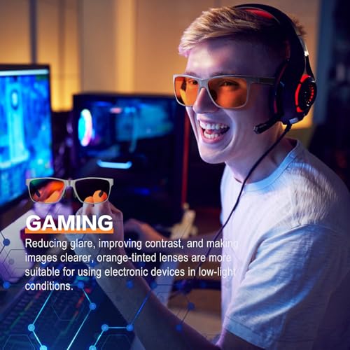 Image of Blue Light Blocking Glasses Metal Frame for Men /Woman Gaming Computer Screen Glasses