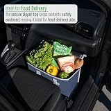 VENO 2-pak izolowanych toreb na zakupy wielokrotnego użytku, torba na żywność, trwała, wytrzymała, duży rozmiar, stoi pionowo, składana, solidny zamek błyskawiczny, wielokrotnego użytku i trwała