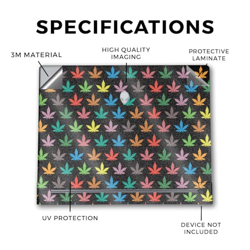 Image of Glossy Glitter Laptop Skin Compatible with Alienware X16 R2 (2024) - Sticky Icky Icky - Premium 3M Vinyl Protective Wrap Decal Cover - Easy to Apply | Crafted in The USA by MightySkins