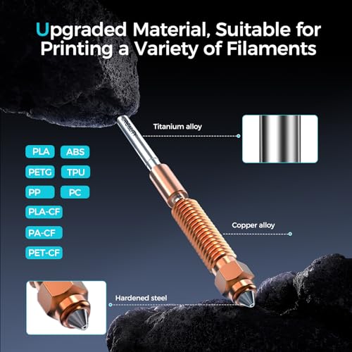 Image of Creality Official K2 Plus Ceramic Heating Block Hotend Kit, with Quick-swap Nozzle Kit, Supports 350C High Temperature, All-Metal Integrated Design Extruder Hotend for 3D Printer K2 Plus Combo