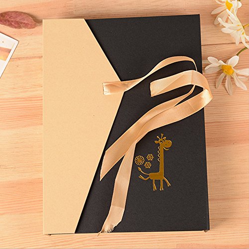 Saibang - Álbum de fotos / recortes para personalizar uno mismo, diseño retro vintage, para aniversario de boda, libro de visitas o diario de viaje