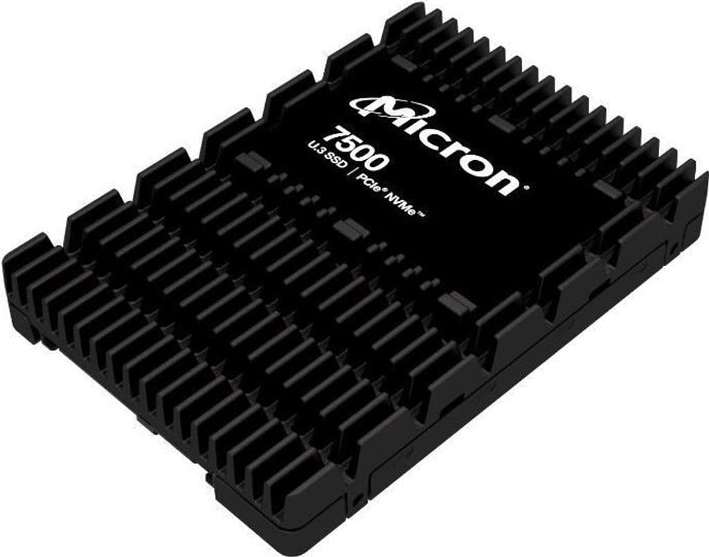 Micron 7500 MAX - SSD - Mixed Use - verschlüsselt - 3.2 TB - intern - 2.5" (6.4 cm) - U.3 PCIe 4.0 (NVMe) - 256-Bit-AES, 3072-Bit-RSA, FIPS 140-3 Level 2, 208-Bit-RSA - TCG Opal Encryption 2.01