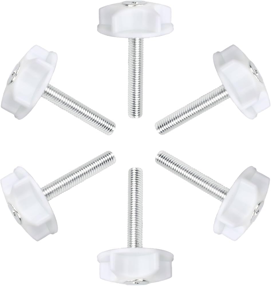 M8 Heavy Duty Screws and Washers for Divan Bed Fittings, Secure Furniture Installation with Ease - Headboard Fixings Bolts (Pack of 6)