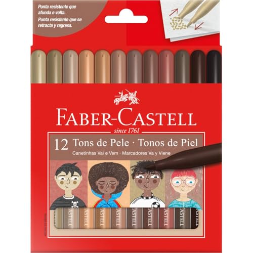 Faber-Castell CANETINHA VAI E VEM TONS DE PELE, Modelo: 15.0112VVCCZF