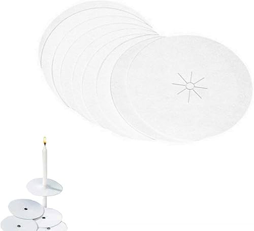 Miniatura 4 de Dlight Online - Protector antigoteo para velas de papel Papel Conjunto de 100