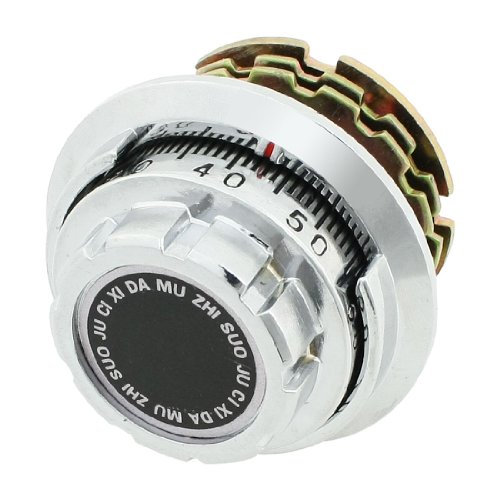 Image of Aexit Black Cap Padlocks & Hasps Bank School File Jewellery Safe Box Combination Combination Padlocks Dial Lock