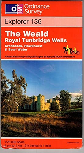 Weald, The, Royal Tunbridge Wells: Sheet 136 (Explorer Maps)