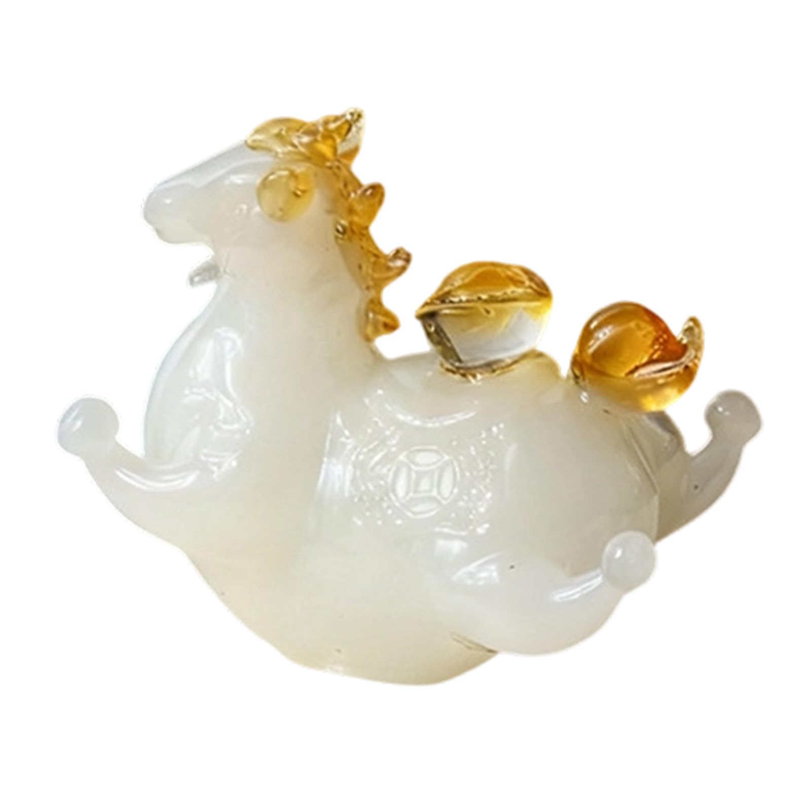 Snorvixre Glass Horse Statues Realistic Animal Art Figurines Collections Ornament Zodiacs for Offices Home Decors Glass