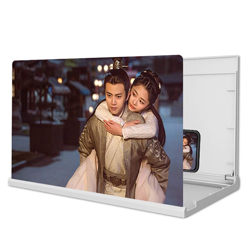 Amplificador de Pantalla 14 Pulgadas, Lupa 3D HD, Soporte Universal for Ampliar la teléfonos móviles