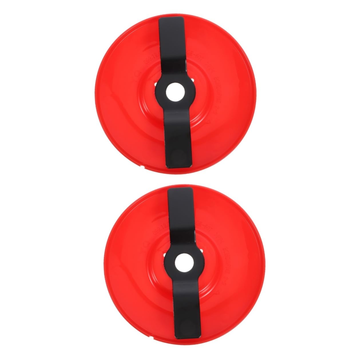 Yardwe 2pcs Lawn Mower Grass Trimmer Blades Trimmer Supply Garden Trimmer Fittings Garden Mower Blades Trimmer Accessories Metal Lawnmower Blades Manganese Steel Red Paddy Supplies