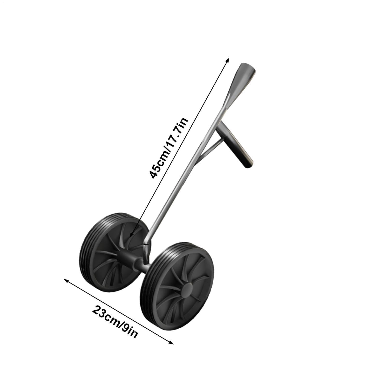 Manual para Jardinería Cultivador multifunción con doble rueda | Herramienta manual de jardinería para Hombres, Abuelos, Jardineros y Hortelanos