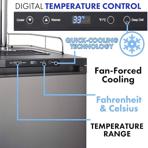 Mini frigorifero commerciale per birra, dispenser a doppia testa con temperatura e flusso regolabili, ideale per bar domestici ed eventi all'aperto