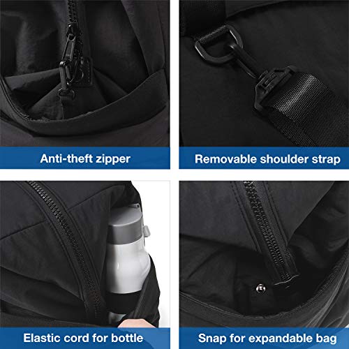 Bagsmart BM0102006AN-FCA Gym Bag For Women, Carry On Weekender Overnight Bag, Travel Duffel Bags With Trolley Sleeve, Personal Item Travel Bag Tote Bag Workout Dance Bag thumb #2