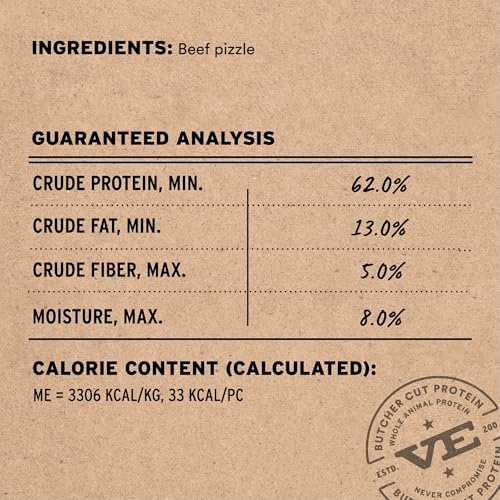 Image of Vital Essentials Freeze Dried Bully Sticks Dog Treats | Premium Quality, Long Lasting | Grain Free Treats for Dogs, (3 Count) 1.4 oz Bag