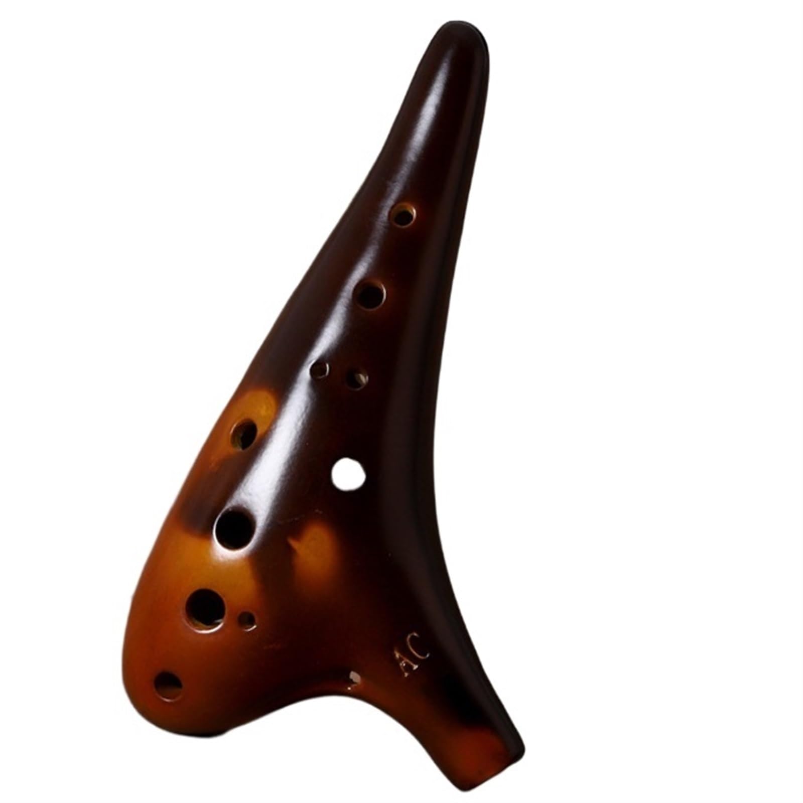 Ocarina principianti Strumento Musicale Ocarina A Dodici Fori Giallo Ambra Con Chiave In Do Contralto Strumento Musicale Ocarina In Do