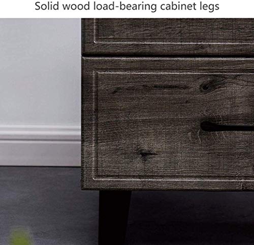 Table de chevet en bois 2 tiroirs armoire de rangement pour table d'appoint - 8