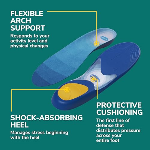 Dr. Scholl's Prevent Pain Protective Insoles, Protect Against Foot, Knee, Lower Back Pain, Promote Foot Health & Wellness, Trim to Fit Insert, Men Shoe Size 8-14, 1 Pair - image 5