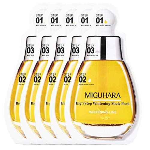 Miguhara Facial Sheet Mask -Gift S,M,I All in 1 Facial Masks 5 Pack with - Moisturizing Pore