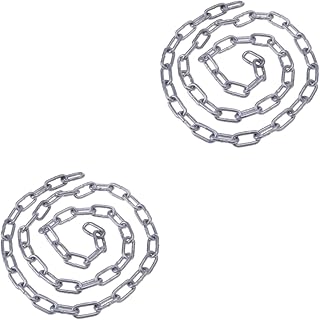 VILLCASE 2pcs 1 Barbed Wire Fence Black Chain Black Pendant Lights Chain Links Chandelier Chain Zinc Plated Link Chain Coil Chain Link Iron Chain Zinc Plated Chain The Fence Small Chain