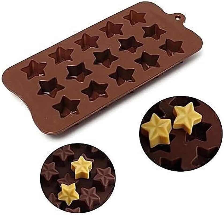 ATEVON Silicone Chocolate Mould, Star Shape