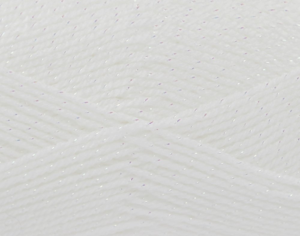 King Cole 5483 Baby Glitz Diamond White Yarn - 290M, 100g Double Knit