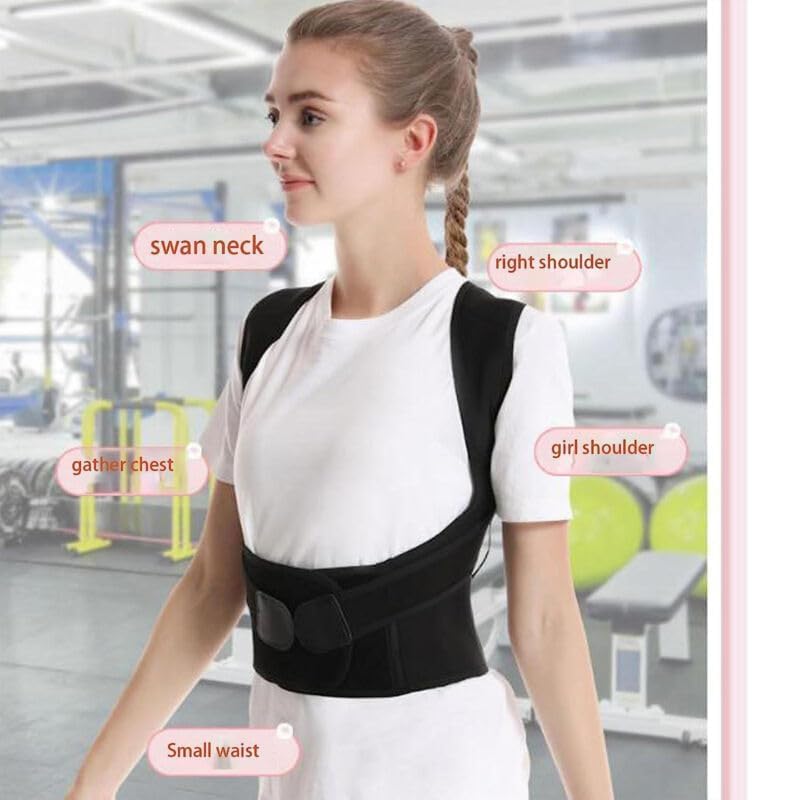 HEVIR Back Brace Belt | Back Posture Corrector Pain Relief | Shoulder & Back Support Belt | Spine Straightener Brace | Universal Size for Men and Women 2