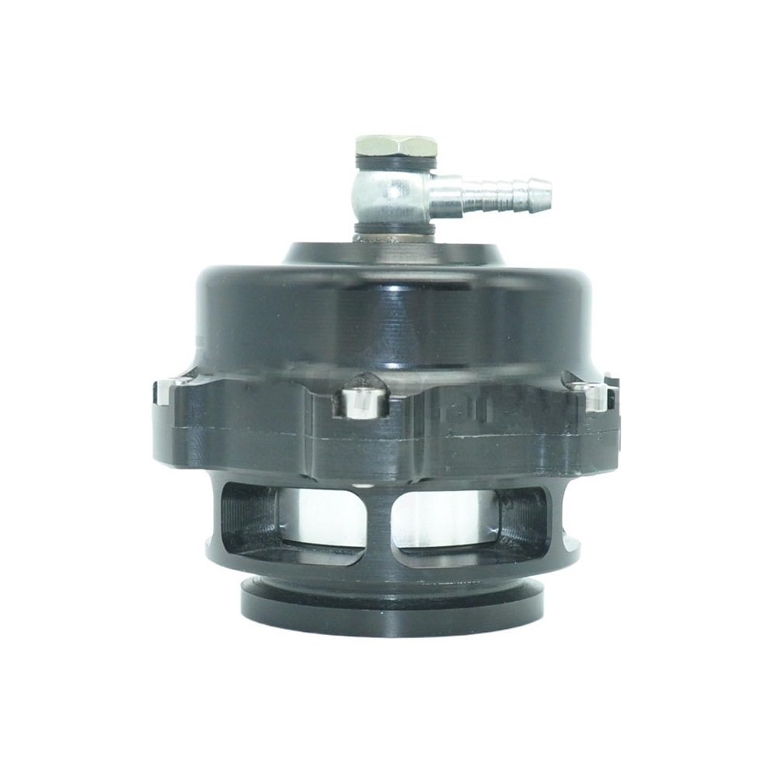 Czarny, wysokiej jakości zawór upustowy Tial Style 50 mm CNC BOV Authentic z kołnierzem V-band