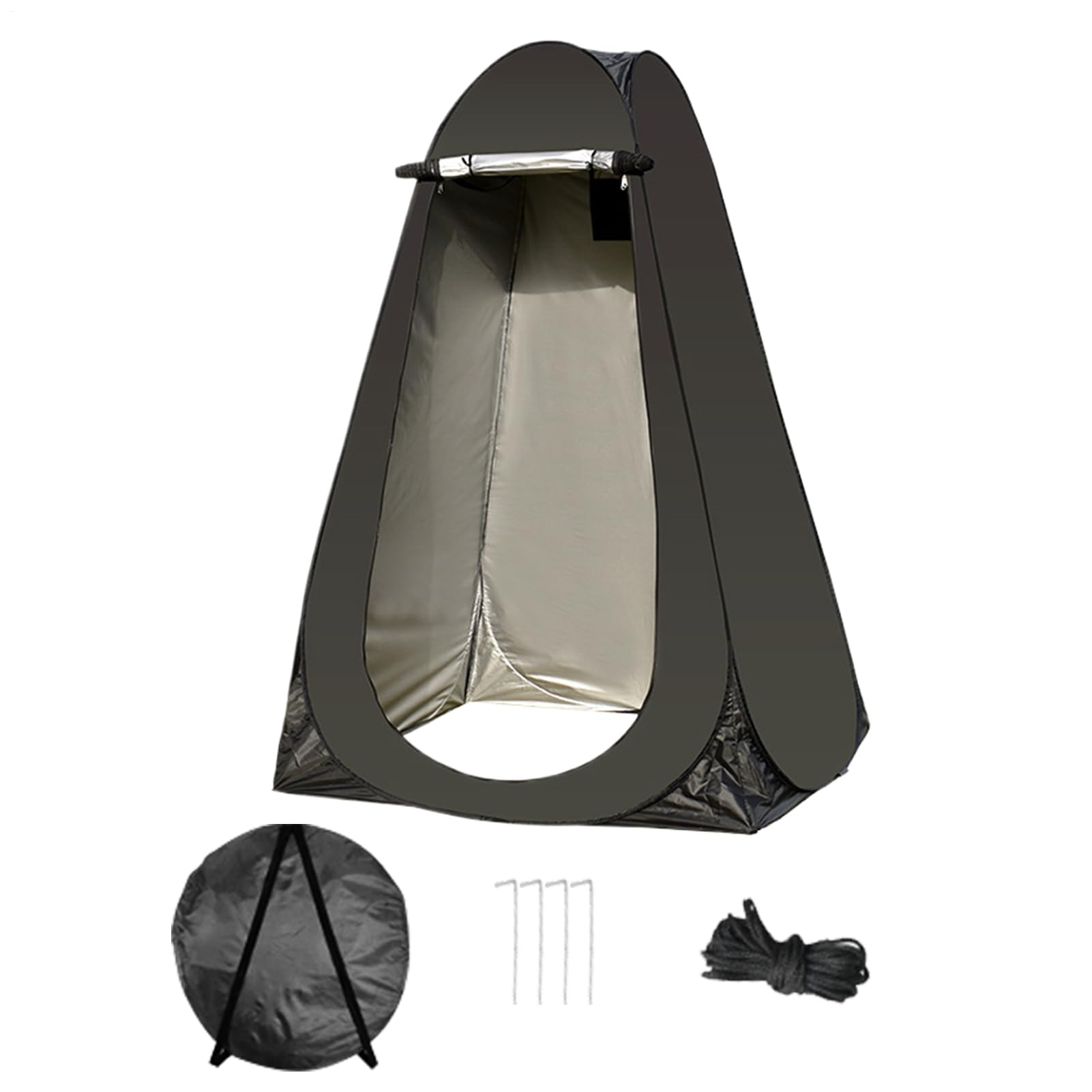 Para cambiar, inodoro temporal impermeable para exteriores, cambio cerrado, con bolsa de transporte para vacaciones y actividades de ocio