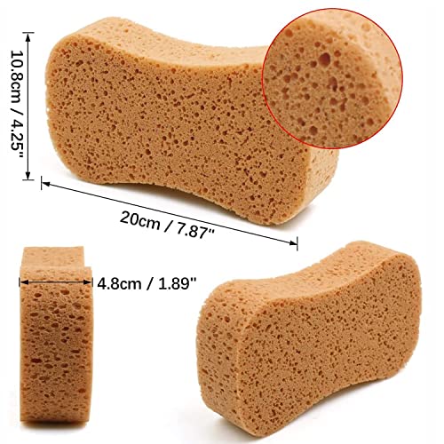 Image of ALOUD CREATIONS Bike & Car Wash Sponge | Multipurpose Easy Grip Foam Sponge for Kitchen, Bathroom, Household Cleaning | Colourful | Pack of 5