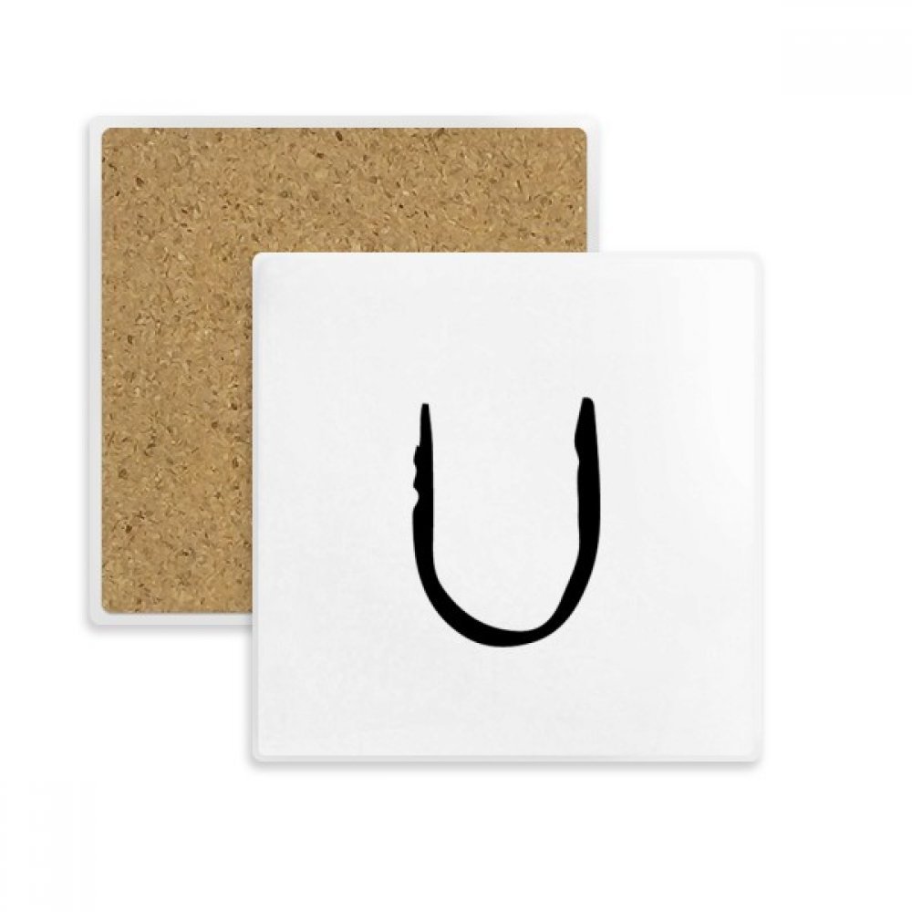 Coaster pierre absorbante Upsilon idée cadeau originale pour amateurs de design