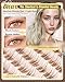 8-12MM Natural Lash Clusters Brown Eyelash Clusters Clear Band Cluster Lashes Cloud-Like Cluster Eyelash Extension Fluffy Individual Lashes Extensions Ageless Beauty (CC Curve,120Pcs)