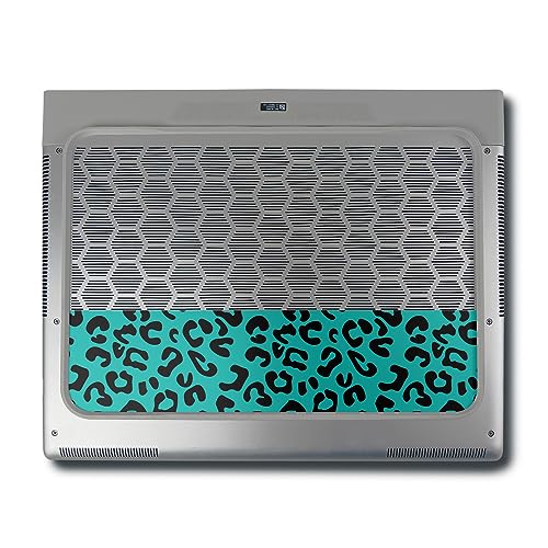 Image of MightySkins Skin Compatible with Alienware X16 R1 (2023) Full Wrap Kit - Teal Leopard | Protective, Durable, and Unique Vinyl Decal wrap Cover | Easy to Apply & Change Styles | Made in The USA