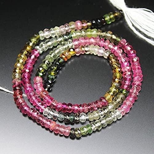 Perles tourmaline naturelles LKBEADS 3mm pour réparer et personnaliser un bijou