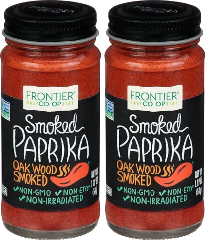 Image of Frontier Co-op Smoked Ground Paprika, All Natural Paprika Powder, Kosher | 1.87 Ounce (Pack of 2)