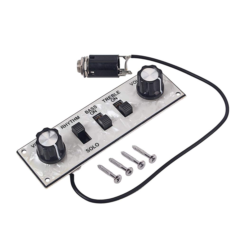 Alnicov Guitar Control Plate Prewired Telecaster Control Plate Guitar Circuit Board Przełączniki Gałki, do gitary Fd Tele Chrom