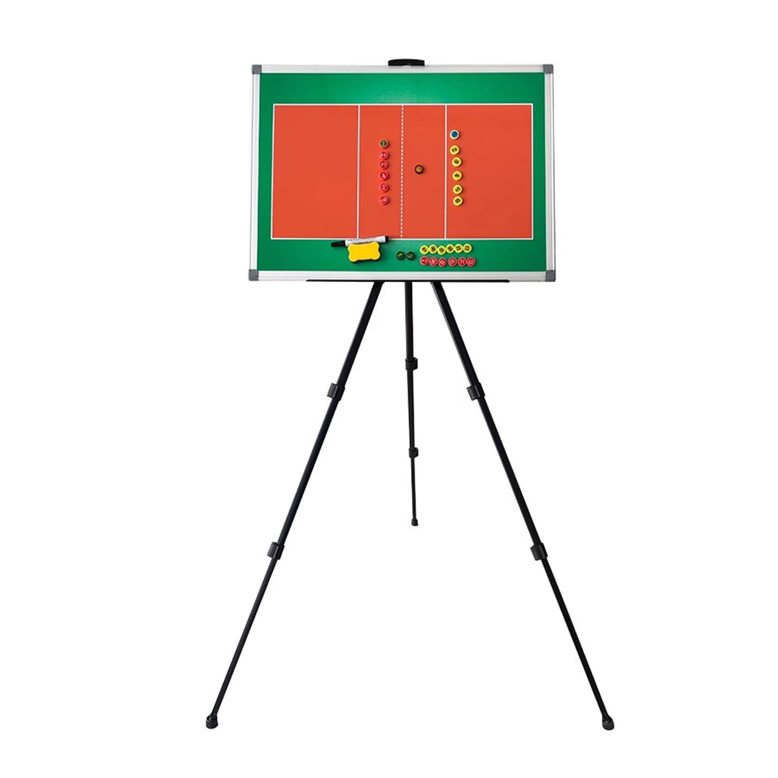 Pizarra de Voleibol para Entrenadores, Pizarra Blanca para Entrenadores, Pizarra de Borrado En Seco, Tablero de Alineación, Tablero de Entrenamiento, Juego de Tablero Táctico Magnético con Trípode