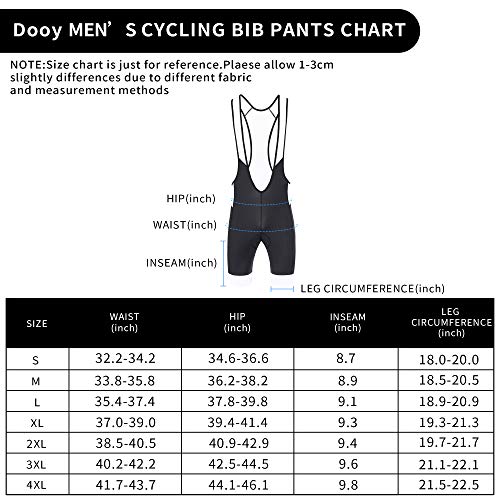 Men\'s Cycling Bib Shorts, 4D Padded Bike Tights Compression Bicycle Pants(Black,4XL) - Thumbnail 7