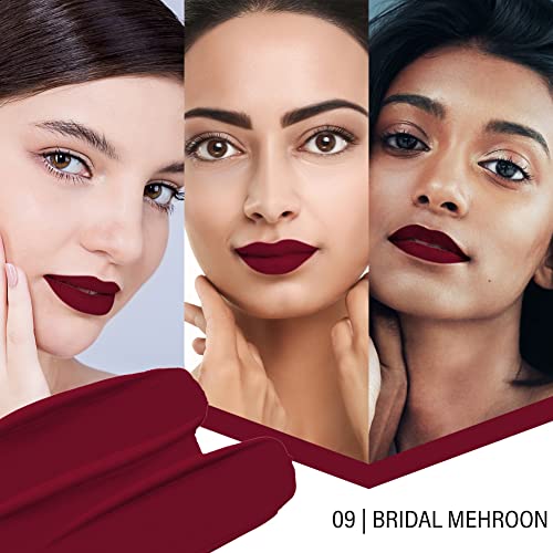 Image of Colors Queen Color Stay Matte Lipstick Combo Set of 2 | Weightless Matte Finish with Smooth Application | Transfer Proof, Smudge Proof & Waterproof | Long Lasting Lipstick for Women (Bridal Maroon & Hot Red)