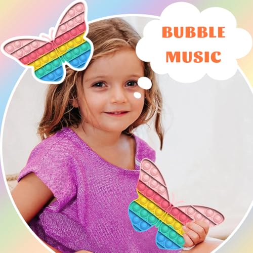 VURYAPI Poppit Pop Fidget It Toy Set - Bubble Popet Antistress Spielzeug | Figetttoys Autismus braucht druckentlastendes Spielzeug Liebe und Delfine(Schmetterling